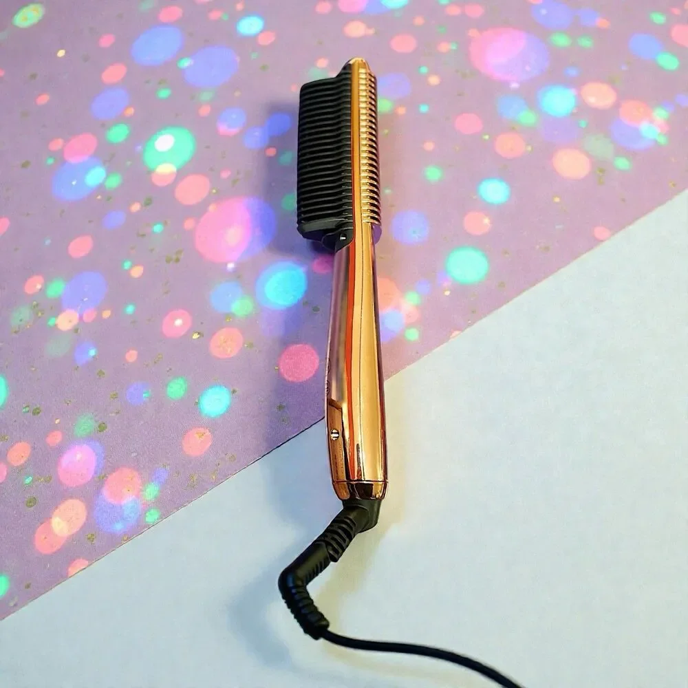 Royale Multi-Purpose Ceramic Hair Brush in Glossy Rose Gold Brand New In Box